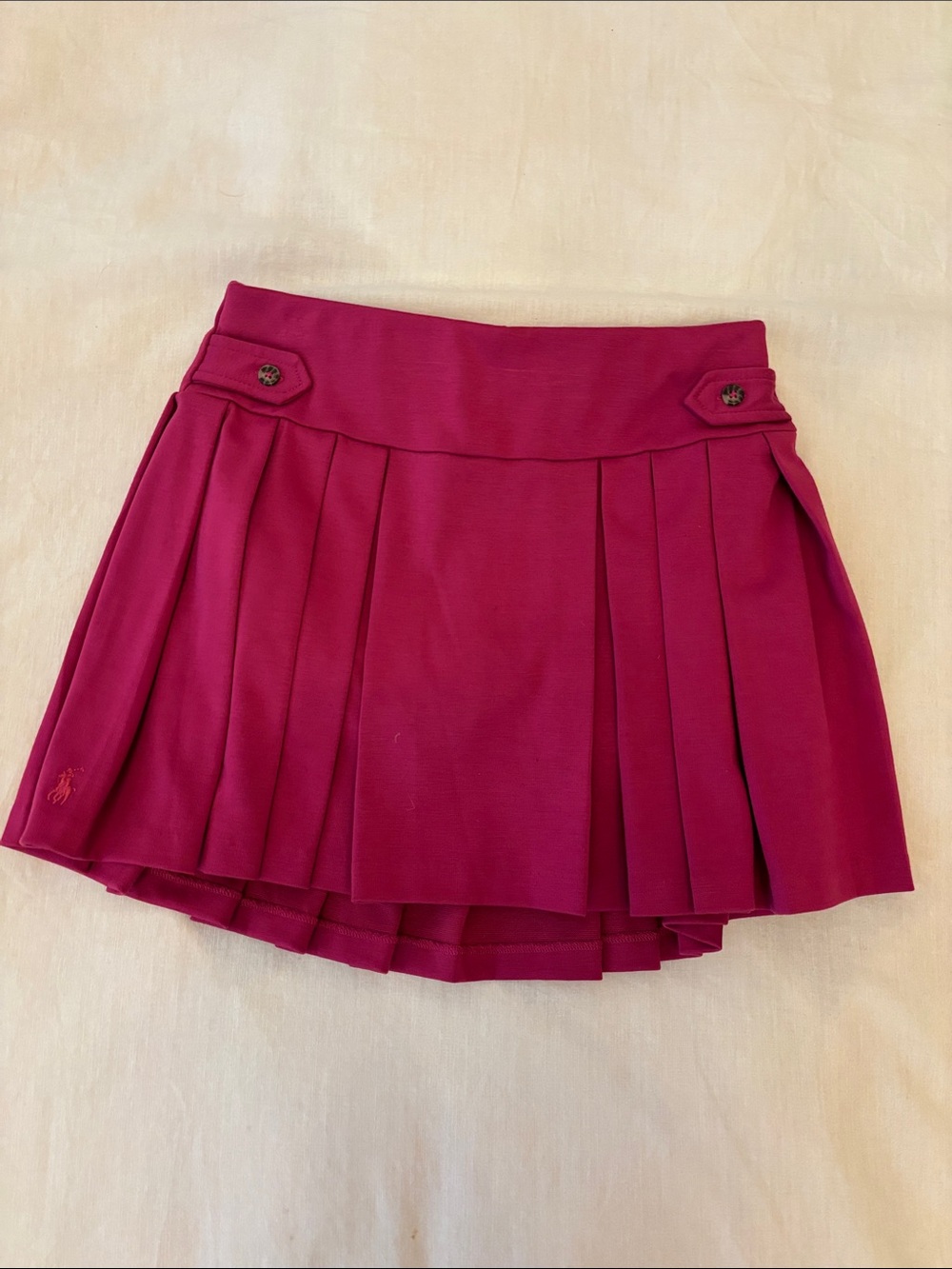 Ralph Lauren Fuchsia Pleated Skater Skirt